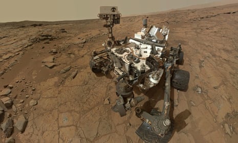 Curiosity rover on Mars 