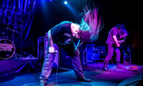 American death metal band Cannibal Corpse performs live at Alcatraz in Milano, Italy