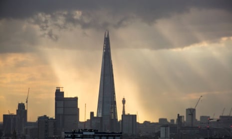 The Shard under cloud cover