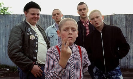 Jack O'Connell as Pukey with the This is England cast