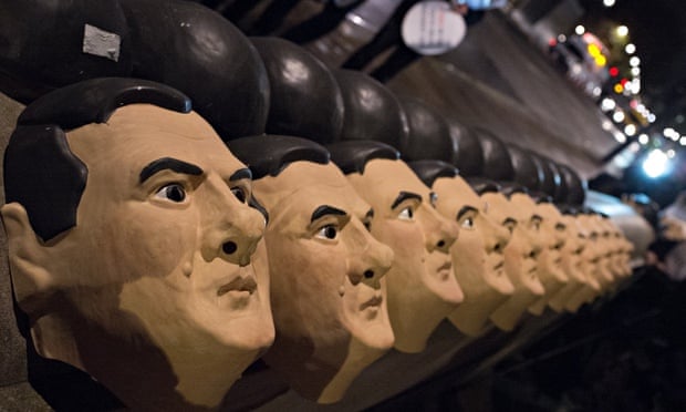 George Osborne masks on sale in London