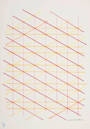 Monir Shahroudy Farmanfarmaian, Untitled, 1976 Felt pen on paper 50 x 65 cm. Collection of the artist. Filipe Braga Funda o de Serralves Museum of Contemporary Art, Porto