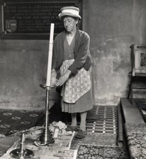 Church cleaner, Ashbrittle, Somerset, 1950s