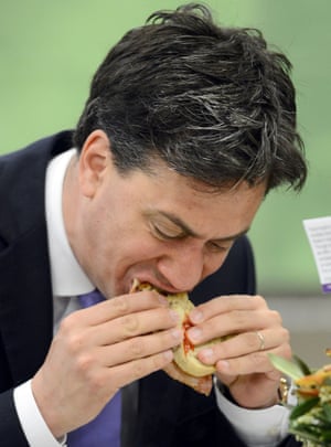 miliband eats bacon sandwich