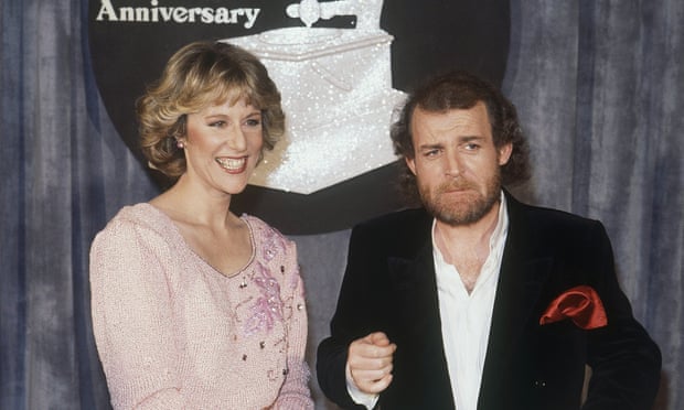 Joe Cocker with Jennifer Warnes in 1983. Their duet Up Where We Belong for the film An Officer and a Gentleman was a smash hit
