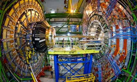 Work under way on the LHC at Cern.