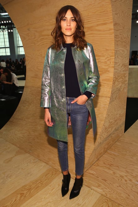 Alexa Chung attends the Marc By Marc Jacobs fashion show during New York Fashion Week.