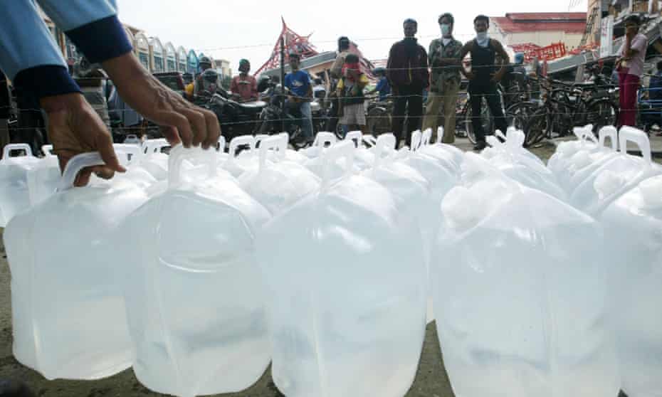 Water distribution in Indonesia