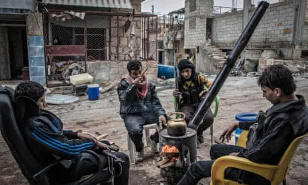 Aleppo rebel fighters
