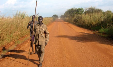 Guards near Saudi Star’s farm in Gambella, which was attacked by gunmen two years ago.