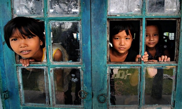 Bodo children in Chirang, Assam, at a school housing victims of previous ethnic clashes in Kokrajhar