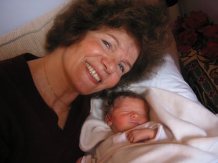 Alinah's mother, Parvin Rieu with her grand-daughter Delia