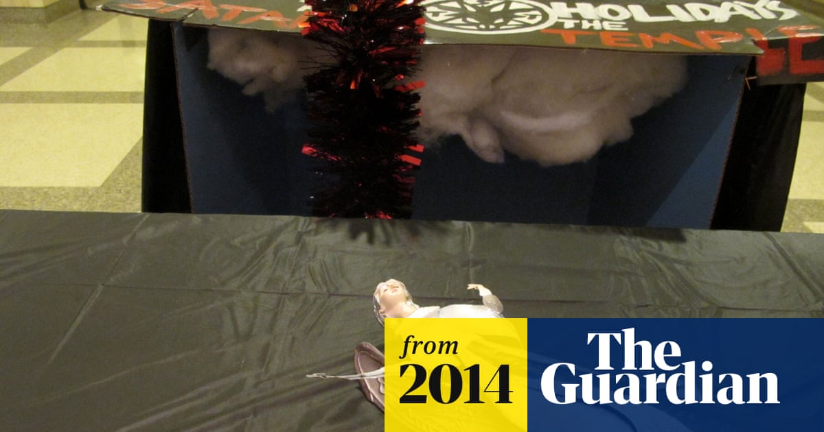 Florida Woman Damages Satanic Temple Display At State Capitol Florida The Guardian