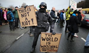 Anti-Fracking Protest March