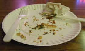 Used paper plate
