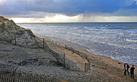 Christmas day at Formby Point, Merseyside
