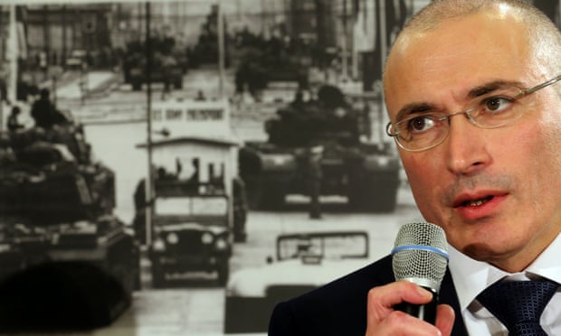 22 Dec 2013, Berlin, Germany. Khodorkovsky holds a press conference at the Berlin Wall Museum, two days after he received a pardon from prison.