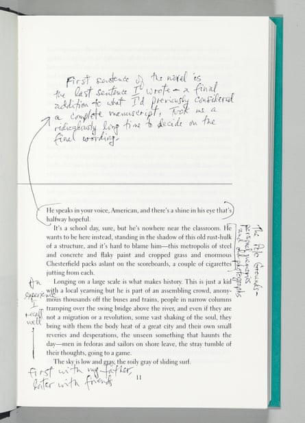 Annotations from Don DeLillo's Underworld for PEN American Center's First Editions, Second Thoughts auction