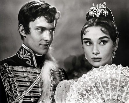 Vittorio Gassman and Audrey Hepburn in King Vidor's 1956 adaptation of War and Peace.