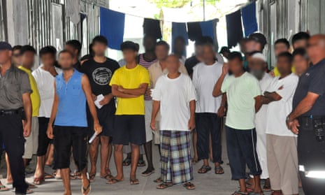 asylum seekers at the Manus Island detention centre