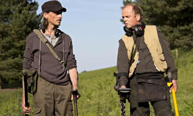 Mackenzie Crook as Andy and Toby Jones as Lance in Detectorists.