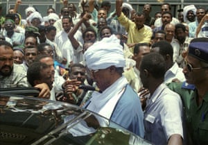 1985  Jaafar Nimeiri, who seized power in 1969 and later applied sharia law throughout the country, is deposed by a popular revolt and goes into exile in Egypt. He returns to Sudan in 1999. Former Sudanese president Gaafar Nimeri addresses thousands of his supporters in Khartoum, four days after his return from Egypt where he had spent 14 years in exile