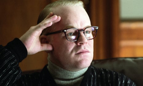 Philip Seymour Hoffman playing the author in the film Capote