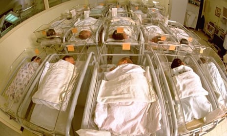 A modern maternity ward. 'My mother had three children with the NHS in the 1970s, and looks back on 