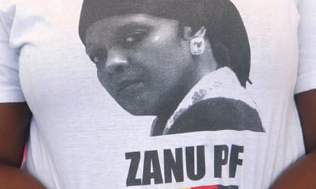 A Zanu-PF supporter. Grace Mugabe was nominated as head of the party's women's league.