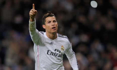 Cristiano Ronaldo Of Real Madrid During The Spanish League Match