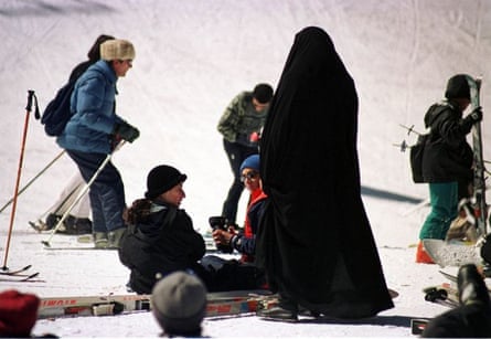 Iran's Dizin ski resort in March 2002.