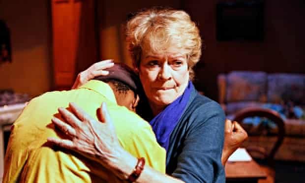 Janet Suzman with Khayalethu Anthony in the South African play Solomon and Marion in 2013.