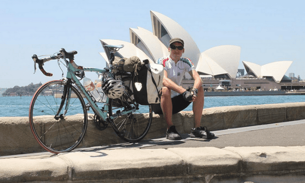 Cyclist Thomas Andersen in Sydney