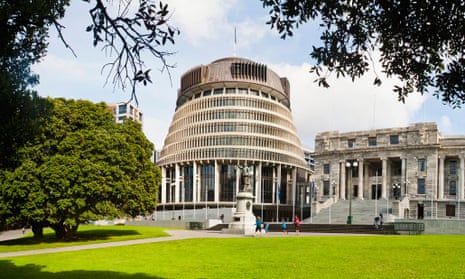 The New Zealand parliament buildings in Wellington.