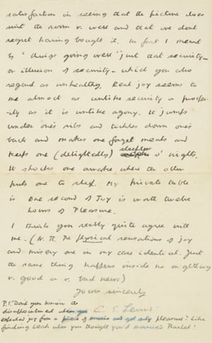CS Lewis letter