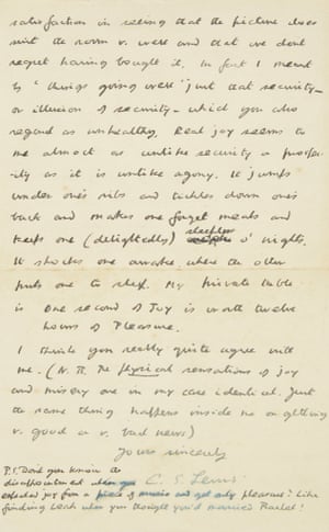 CS Lewis letter