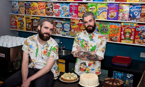 Gary (left) and Alan Keery at their Cereal Killer cafe in Brick Lane, London.