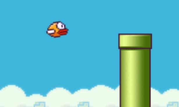 Flappy Bird mobile game pipe