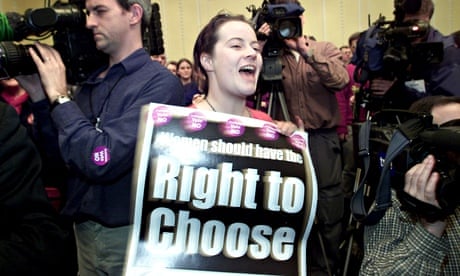 A pro-choice campaigner in Northern Ireland