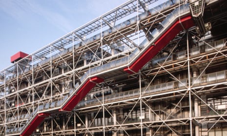 Pipes and wires … Buildings like the Pompidou Centre, by Richard Rogers and Renzo Piano, inspired a generation of techie imitators.