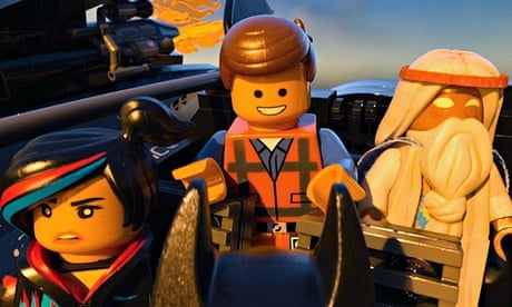 Wyldstyle, Emmet and Vitruvius in The Lego Movie