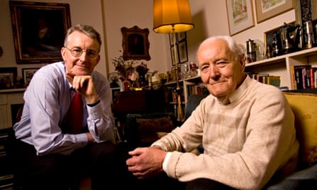 Tony Benn with his son Hilary in 2007