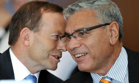 Tony Abbott with Warren Mundine in Canberra