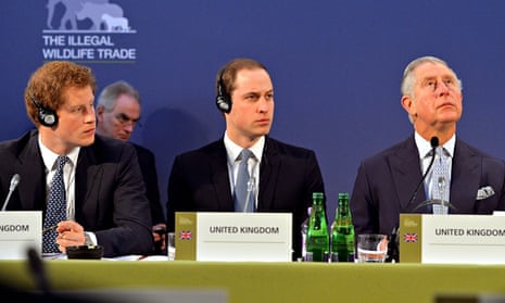 Prince Harry, Prince William and Prince Charles