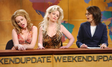 Amy Poehler as Coast Guard Carrie, Rachel Dratch as Vidalis, and Tina Fey on Weekend Update. saturday night live