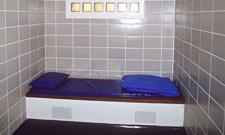 A police cell in London.