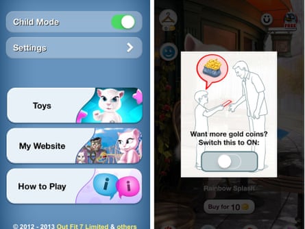 Talking Angela has a child mode, but it's too easy to turn off.