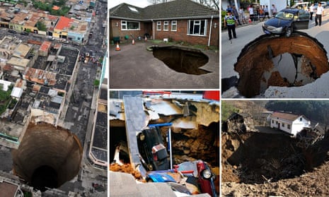 Sinkholes around the world