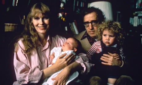 Woody Allen and Mia Farrow with children Dylan and Ronan.