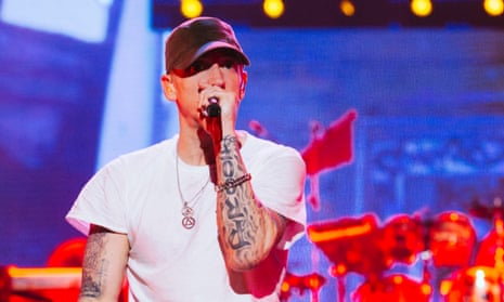 Eminem performs in Melbourne last night
